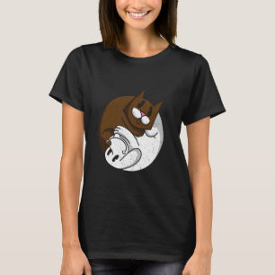 Ying and Yang Dogs and Cats China Fan Pet Owners T-Shirt