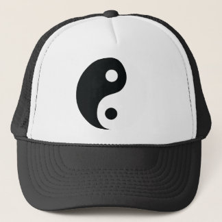 ying and yang icon trucker hat