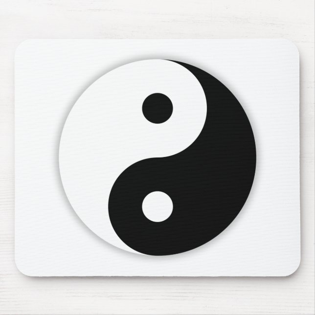 Ying and Yang Mouse Mat (Front)