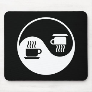 Ying and Yang of Coffee Mouse Mat