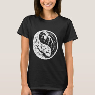 Ying and Yang Trees China Symbols Chinese Characte T-Shirt