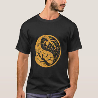 Ying and Yang Trees China Symbols Chinese Characte T-Shirt