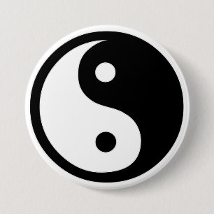 Ying Yang   7.5 Cm Round Badge