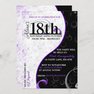 Ying Yang Birthday Invitations