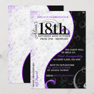 Ying Yang Birthday Invitations