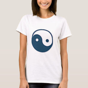 Ying Yang Blue Design 1 T-Shirt