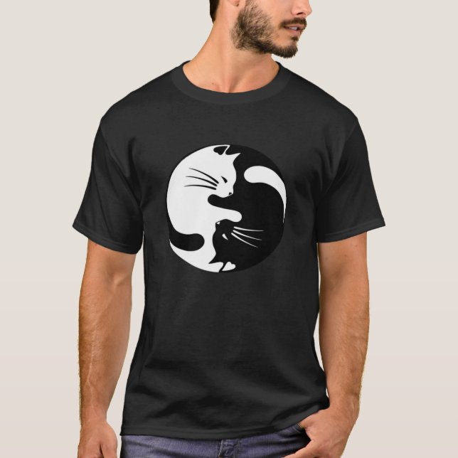 Ying yang cat Essential T-Shirt (Front)