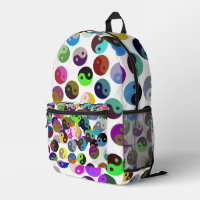 Ying Yang Circles Colourful Pattern