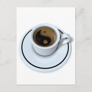 Ying Yang coffee Postcard
