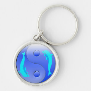 Ying-Yang Dolphin Key Ring
