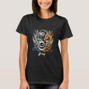 Ying yang dragon heads 2024 T-Shirt