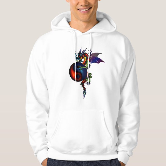 Ying Yang Dragon Hoodie (Front)