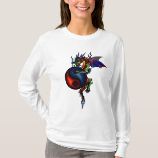 Ying Yang Dragon Hoodie T-Shirt