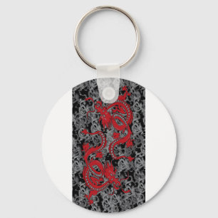 Ying Yang Dragon oin Red - Chinese New Year Key Ring