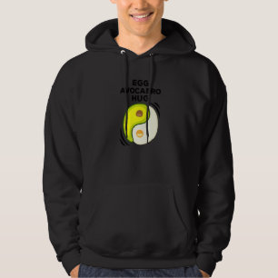 Ying Yang Egg Avocabro Hug Avocado Guacamole Hoodie
