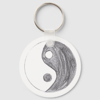 ying yang key ring