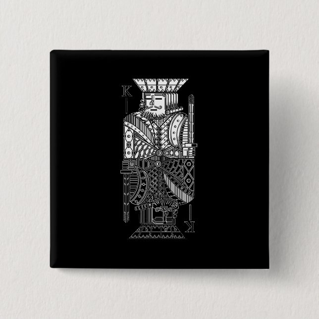 Ying Yang King 15 Cm Square Badge (Front)