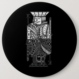 Ying Yang King 6 Cm Round Badge