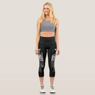 Ying Yang King Capri Leggings