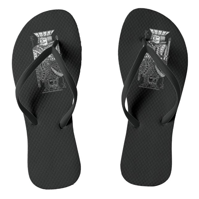 Ying Yang King Flip Flops (Footbed)