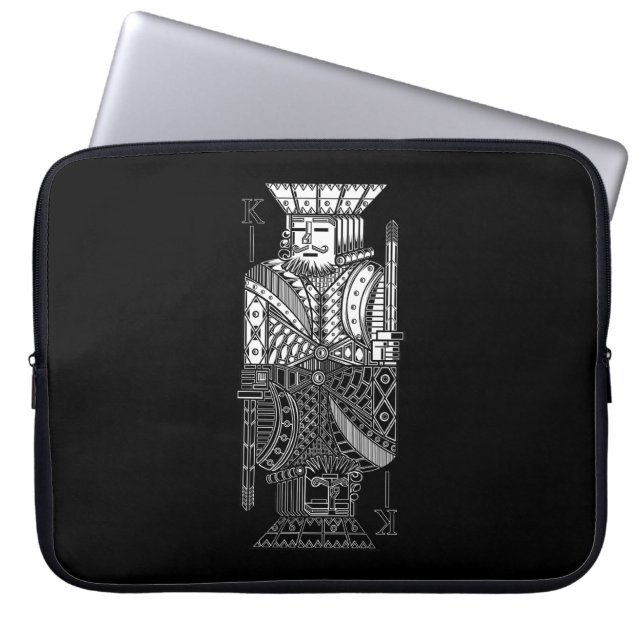 Ying Yang King Laptop Sleeve (Front)