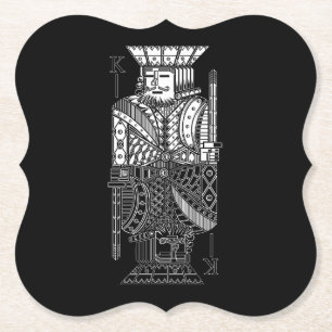 Ying Yang King Paper Coaster