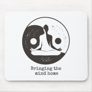 Ying Yang Lance Taoism Meditation Tai Chi Yoga Mouse Mat