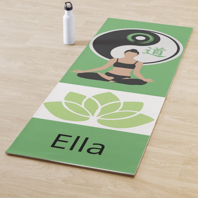Ying Yang Lotus Image Personalised Yoga Mat (In Situ)
