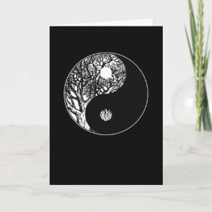 Ying Yang Meditation Card