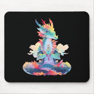 Ying Yang Meditation Dragon Qi Gong Yoga Meditatin Mouse Mat