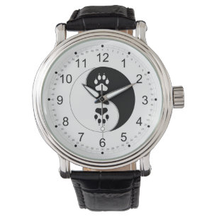 Ying Yang Paw Print Watch