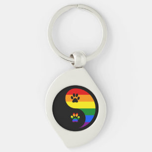 Ying Yang Pride Key Ring
