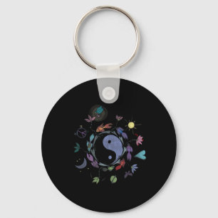 Ying Yang Shirt, Tai Chi T Shirt Design Key Ring
