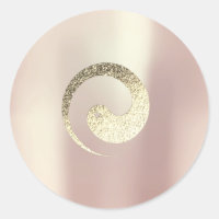 Ying Yang Symbol Balance Rose Gold Pace Spiritual