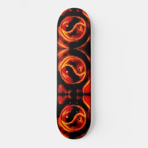 Ying Yang Symbol  Skateboard