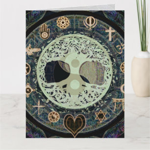 ying yang with card