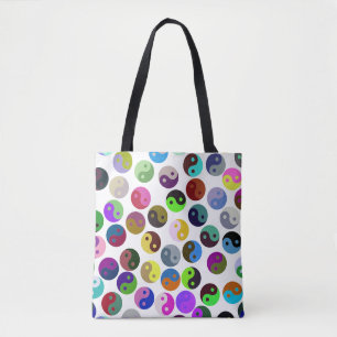 Ying Yang Yoga Fitness Tote Bag