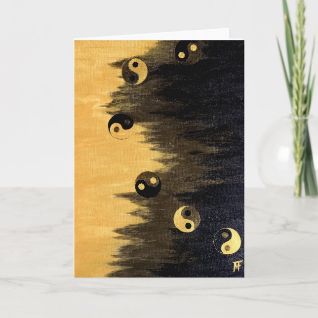 Ying-Yang-Yogi Greeting Card (Front)