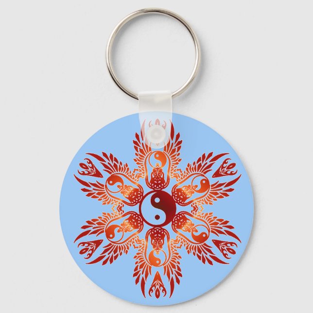 YingYang Diamond Keychain (Front)