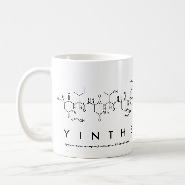 Yinthe peptide name mug (Left)