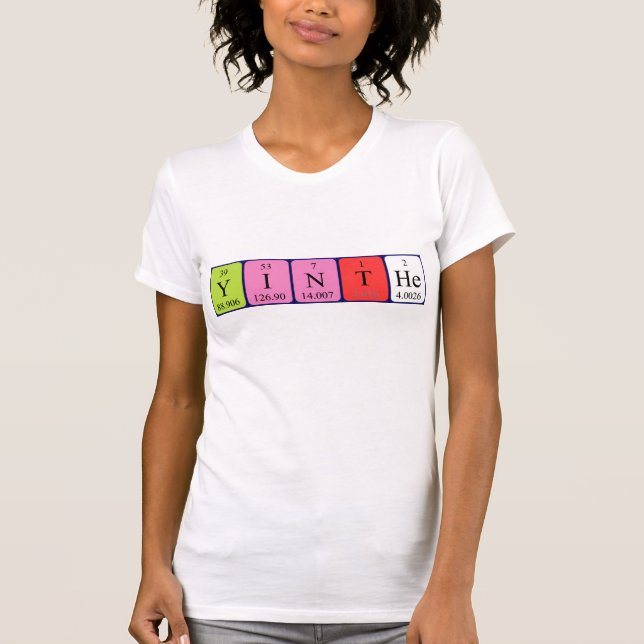 Yinthe periodic table name shirt (Front)