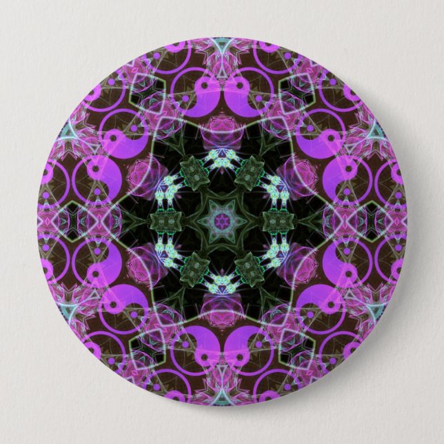 YinYang Hexagon Button (Front)
