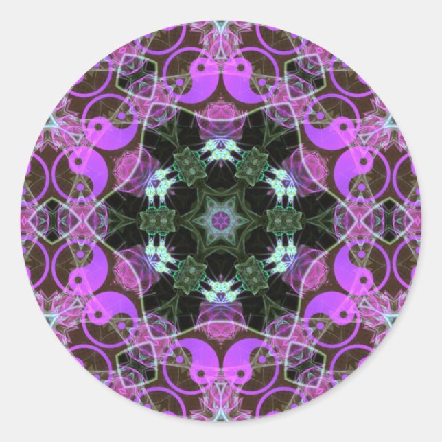 YinYang Hexagon Sticker (Front)