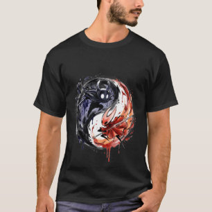 YinYang Hollow Knight Silksong Ghost vs Hornet Ret T-Shirt