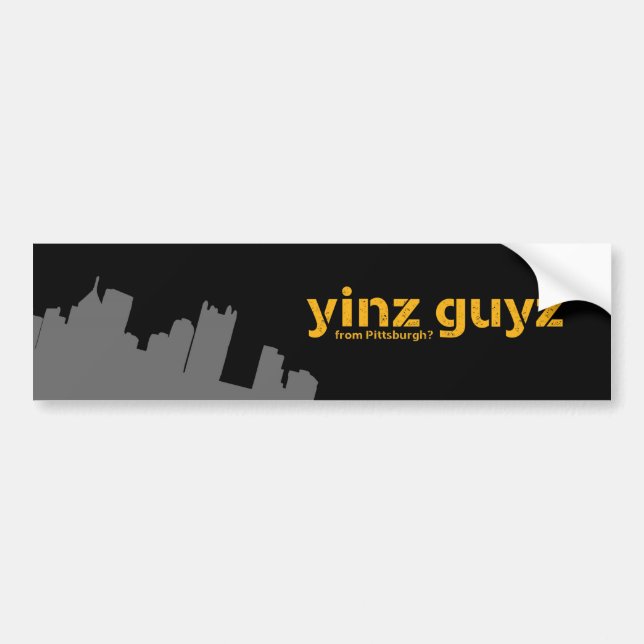 Yinz guyz bumper sticker (Front)