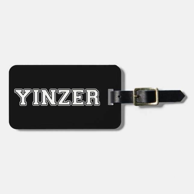Yinzer Luggage Tag (Front Horizontal)