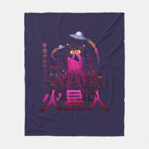 Yip Yip Martian Space Adventure Fleece Blanket