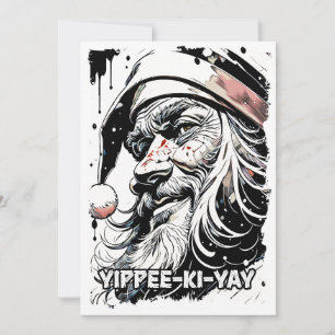 Yippee Ki Yay Funny Christmas Quote Pop Culture Holiday Card