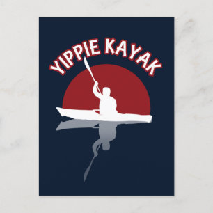 Yippie Kayak Postcard