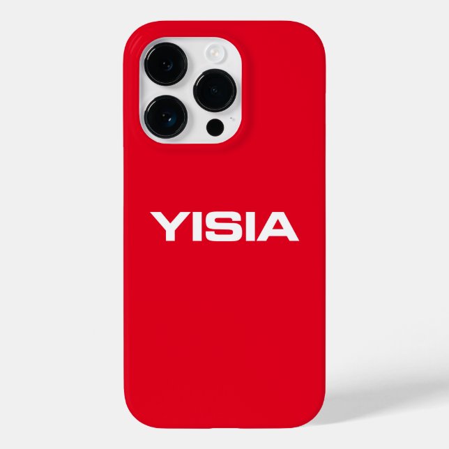 Yisia iPhone / iPad case Red (Back)